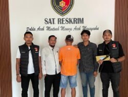 Lakukan KDRT, Seorang Pria Ditangkap Satreskrim Polres Aceh Selatan