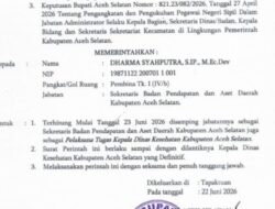 Dharma Syahputra Ditunjuk Bupati Asel sebagai Plt Kepala Dinas Kesehatan‎