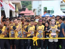 Meriah!! Ribuan Peserta Ramaikan Lari dan Jalan Santai Peringati HUT Bhayangkara