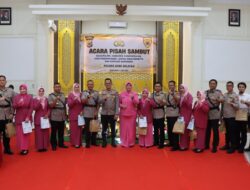 Kapolres Aceh Selatan Pimpin Acara Pisah Sambut Pejabat Utama