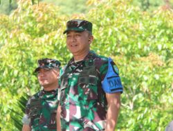 Dandim 0107/Aceh Selatan Dampingi Pangdam IM Tinjau Latihan Satgas Pamtas RI–PNG Yonif 115/ML