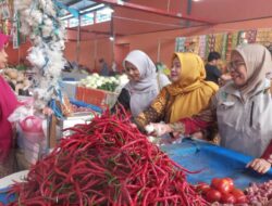 Dinas Pangan Asel Cek Langsung Harga dan Stok Bahan Pokok di Pasar Inpres Tapaktuan