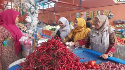 Dinas Pangan Asel Cek Langsung Harga dan Stok Bahan Pokok di Pasar Inpres Tapaktuan