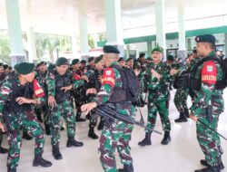 Mengemban Amanah Negara di Garis Perbatasan, 450 Prajurit Yonif 115/ML Dilepas Kapoksahli Pangdam IM