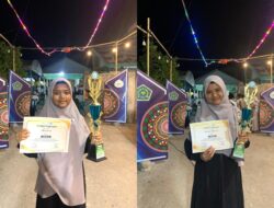 Dua Santriwati Al Zahrah Ukir Prestasi Juara Pidato Bahasa Asing di MTQ Antar Dayah Bireuen