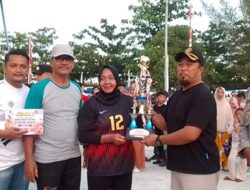 Akhirnya LBKT Berhasil Singkirkan Jambo Apha di Babak Final Turnamen Volly Putri Fakta Cup II Antar Gampong