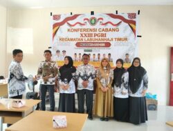 PGRI Labuhanhaji Timur & Labuhanhaji Gelar Konferensi ke-XXIII, Pemilihan Berlangsung Lancar dan Demokratis